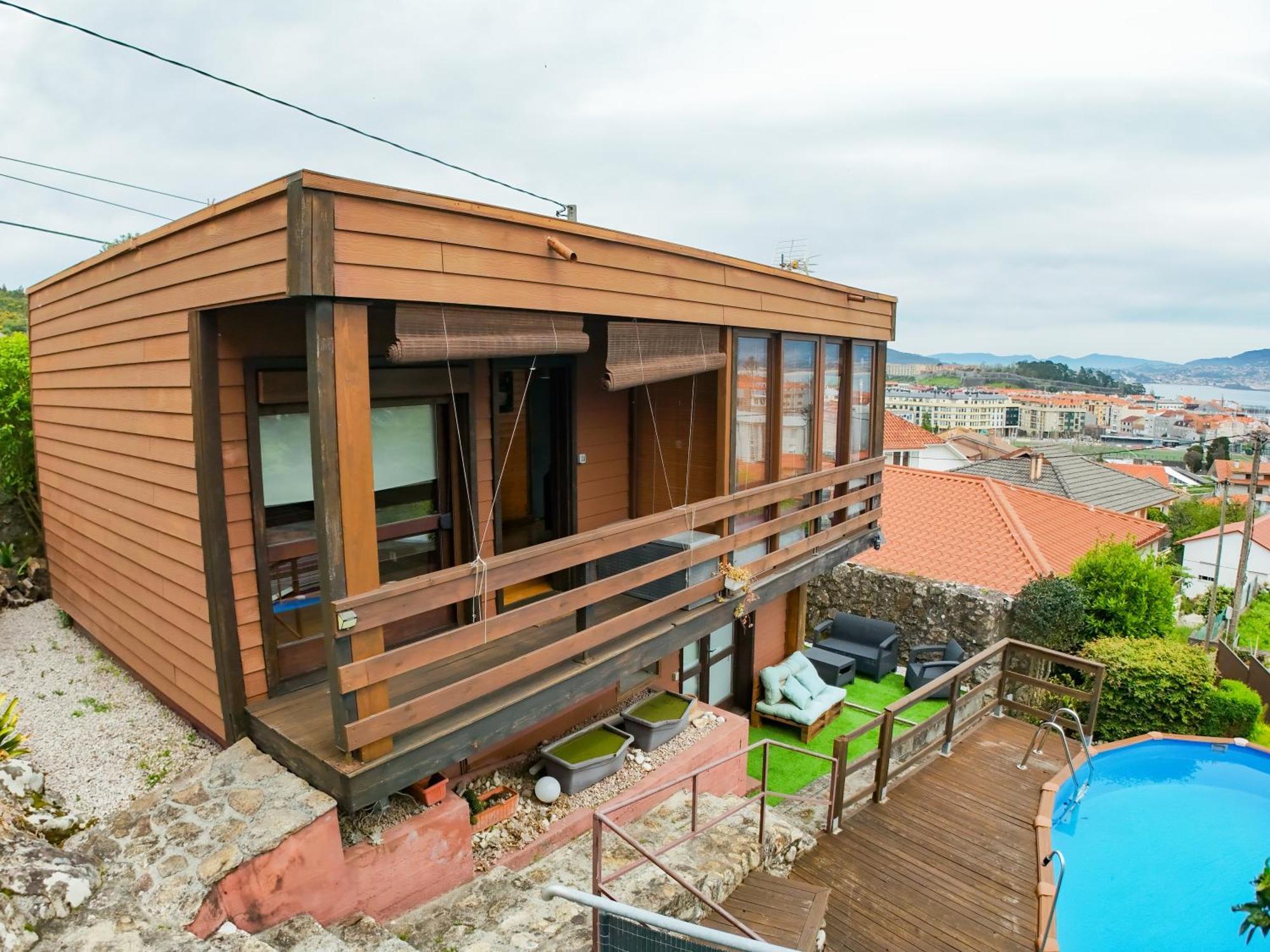 Cabana Vila Do Mar Baiona Exterior foto